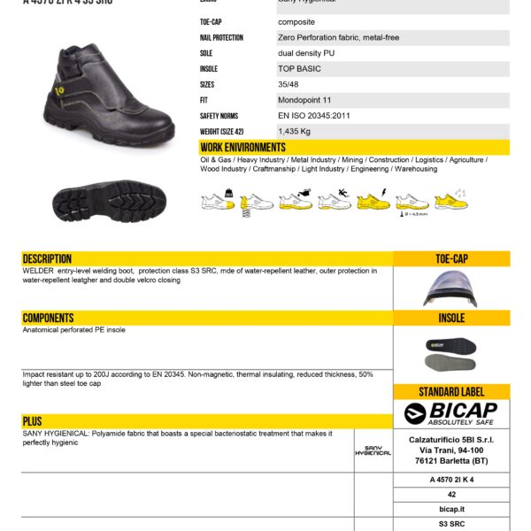 Second image of Scarpe Saldatura Bicap